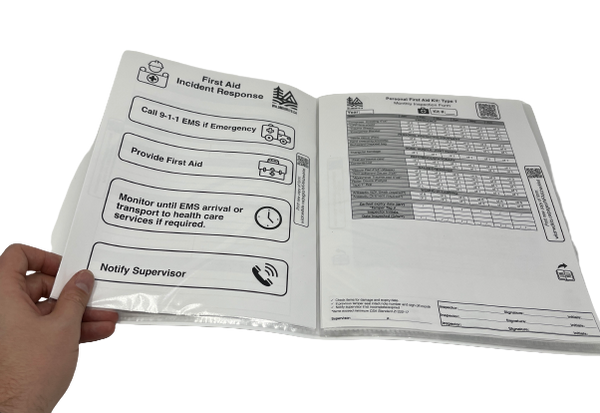 Ontario Workplace First Aid Station Binder