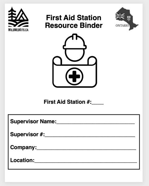 Ontario Workplace First Aid Station Binder