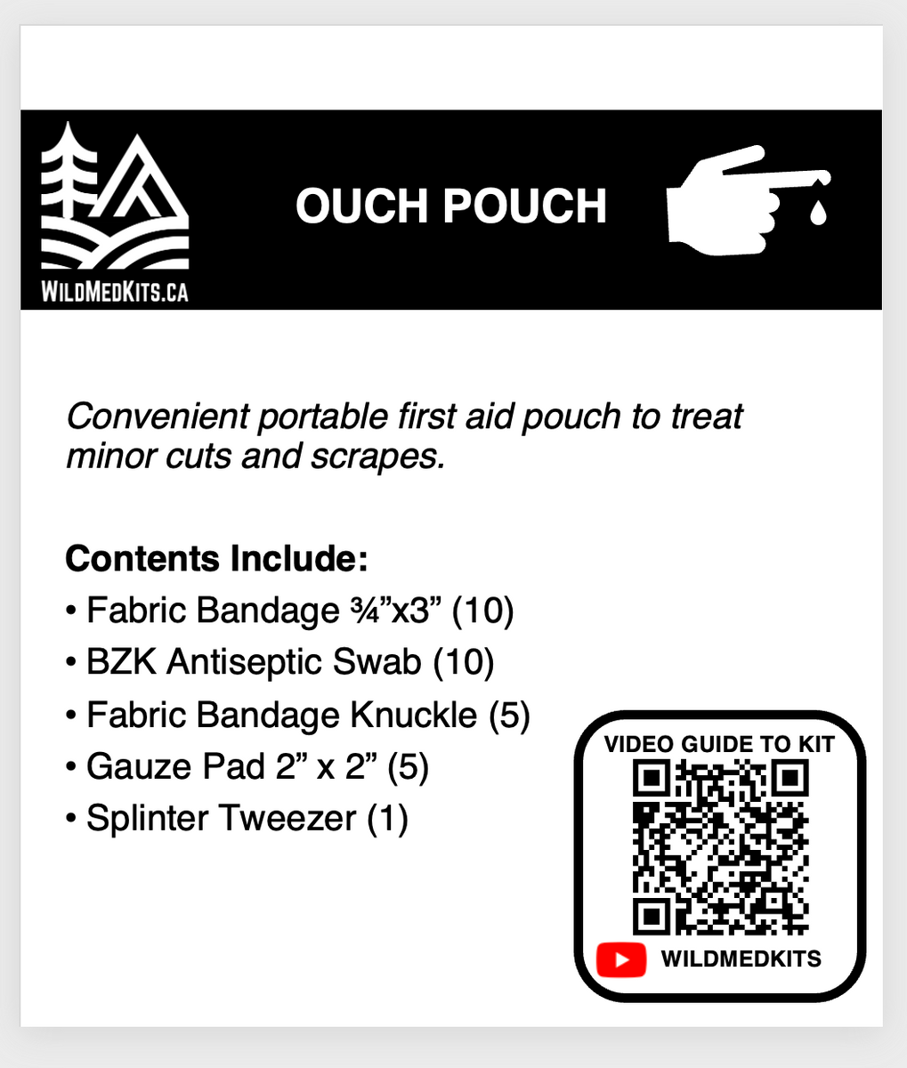 Ouch Pouch: Minor First Aid Kit – wildmedkits