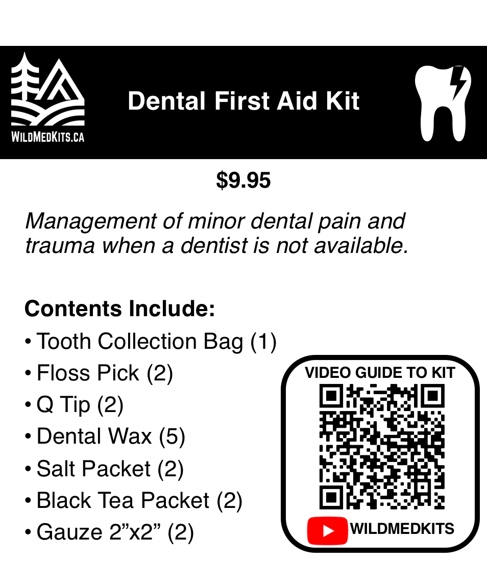 Dental First Aid Kit wildmedkits