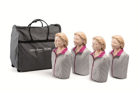 Laerdal Little Anne QCPR Adult CPR Manikin 4 PACK: USED