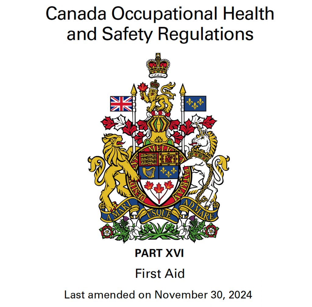 Canada Occupational Health and Safety Regulations: First Aid Kits