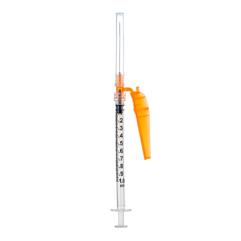 SOL-CARE™ Safety Syringe 1ml, 25G, 1" (box of 50)