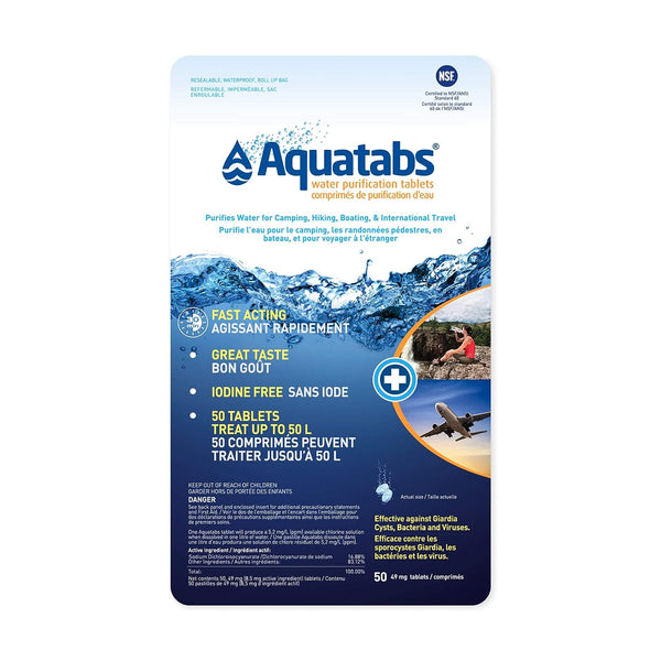 Aquatabs Water Purification Tablets (50 Pk)