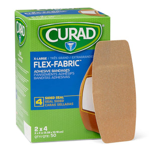 X-Large Flex-Fabric Adhesive Bandage 2" x 4"