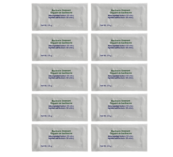 Bacitracin Antibiotic Ointment Packet 10 Pack
