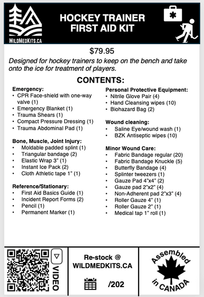 Hockey Trainer First Aid Kit