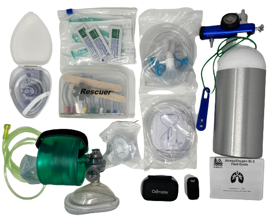First Responder O2 Kit Oxygen/Airway First Responder Training Kit – wildmedkits