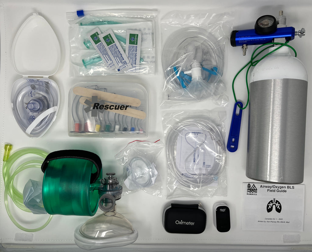 First Responder O2 Kit Oxygen/Airway First Responder Training Kit – wildmedkits