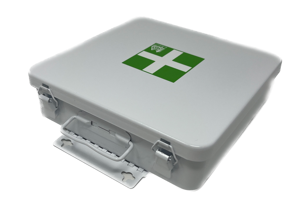 Metal First Aid Box: Wall mountable, water/dust proof – wildmedkits