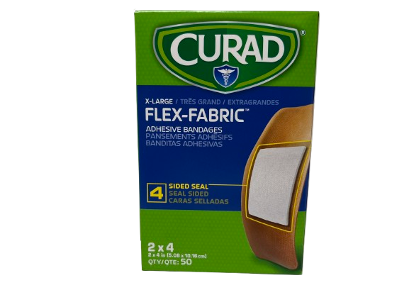 X-Large Flex-Fabric Adhesive Bandage 2" x 4"