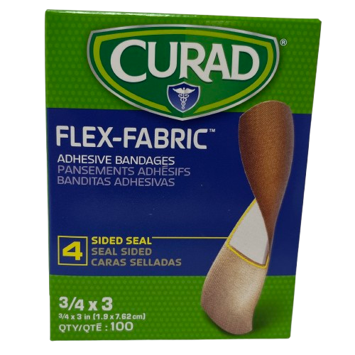 Flex-Fabric Adhesive Bandage: Standard 3/4" x 3"