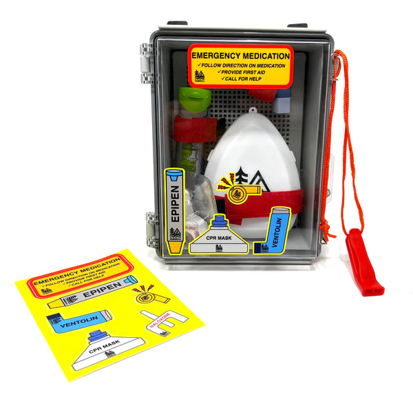 Emergency Medication Cabinet Kit: 100% Waterproof Wall Mount