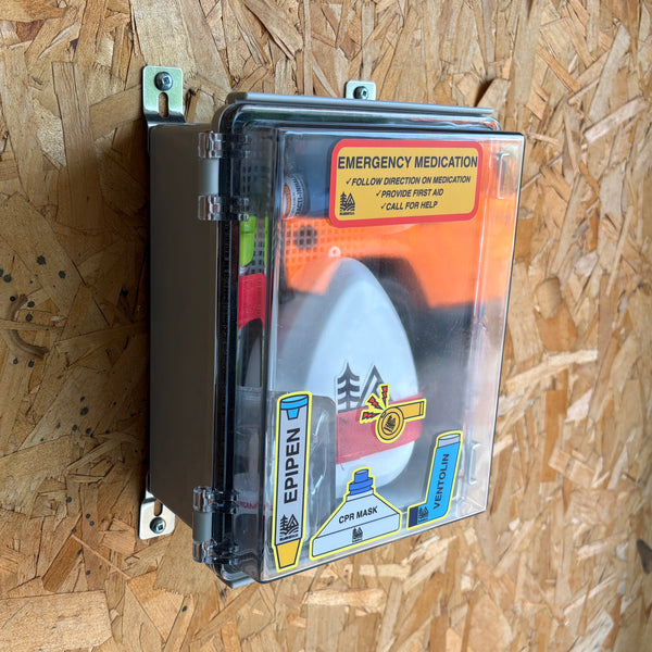 Emergency Medication Cabinet Kit: 100% Waterproof Wall Mount