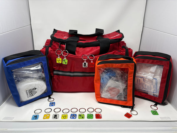 First Responder Zipper Pull Organizers: Set of 8