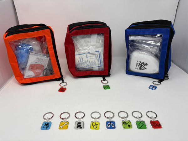 First Responder Zipper Pull Organizers: Set of 8