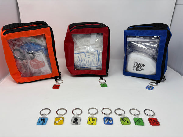 First Responder Zipper Pull Organizers: Set of 8