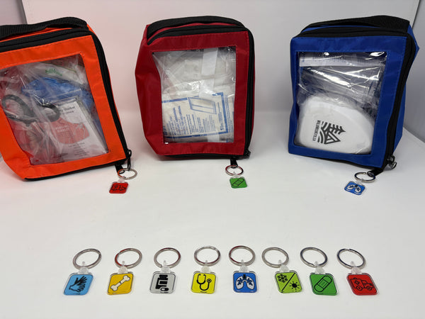 First Responder Zipper Pull Organizers: Set of 8