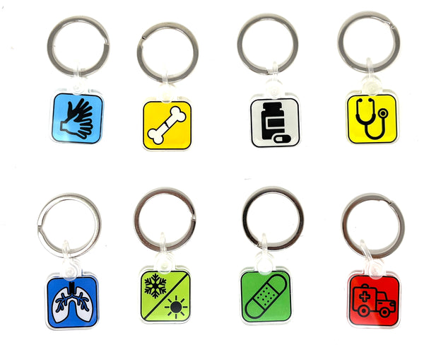 First Responder Zipper Pull Organizers: Set of 8