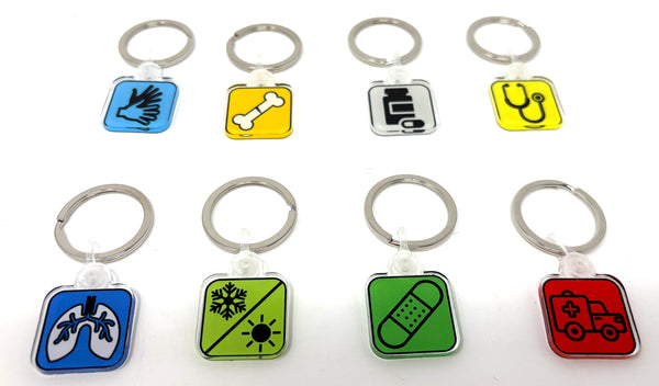 First Responder Zipper Pull Organizers: Set of 8