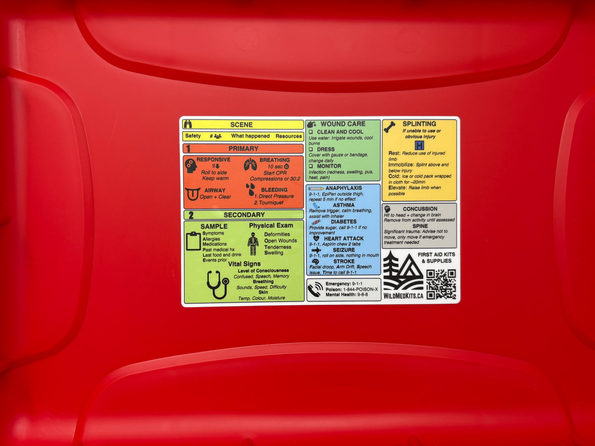 First Aid Tips and Tricks Kit Label – wildmedkits
