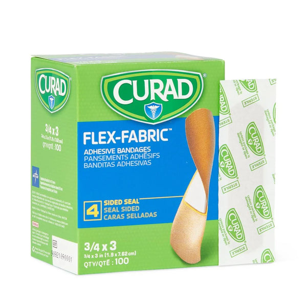 Flex-Fabric Adhesive Bandage: Standard 3/4" x 3"