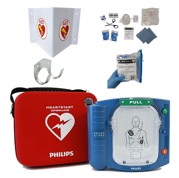 Philips HeartStart OnSite AED: Includes Carry case, AED response Kit, Battery + 1 Adult Pad Set