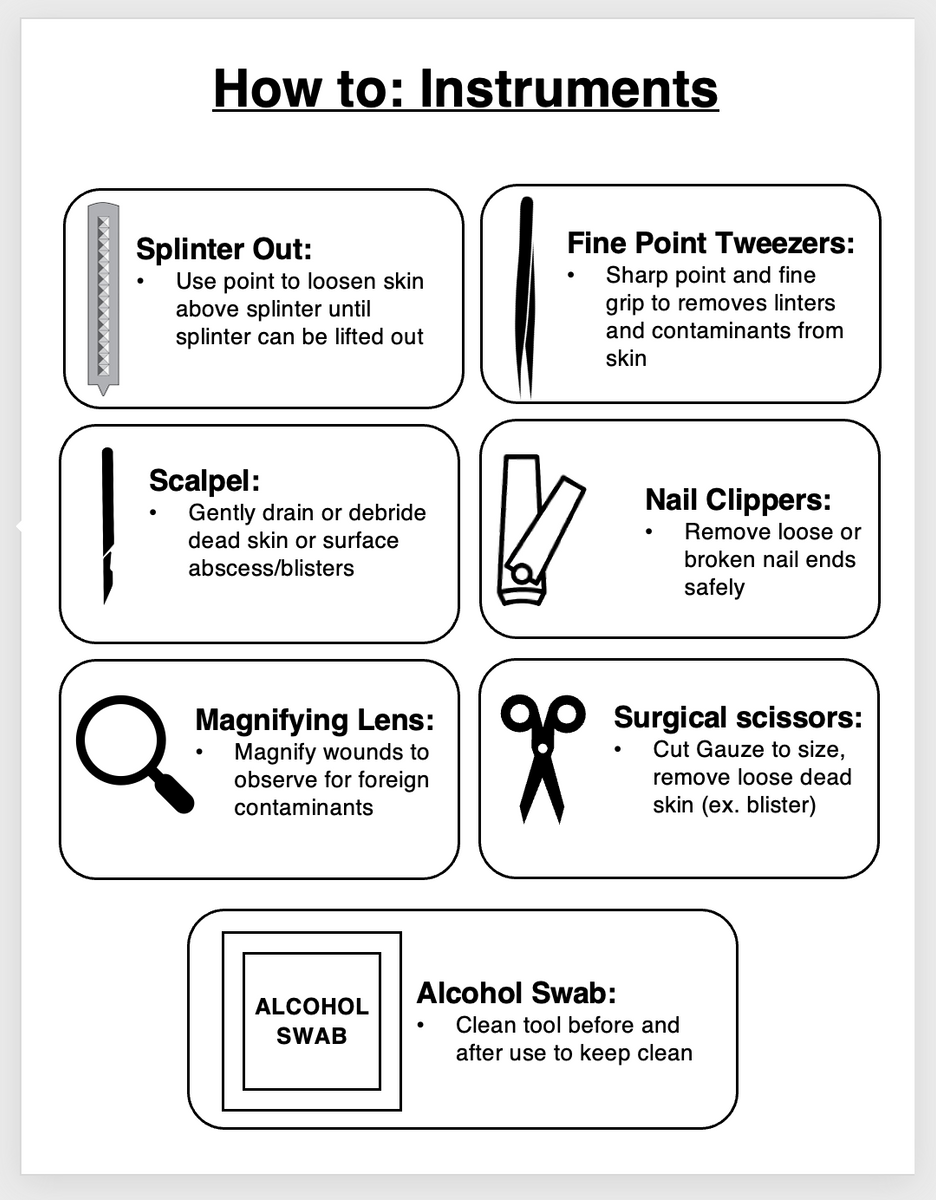 First Aid Instrument Roll – wildmedkits
