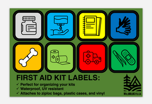 First Aid Kit Labels and Module Bags