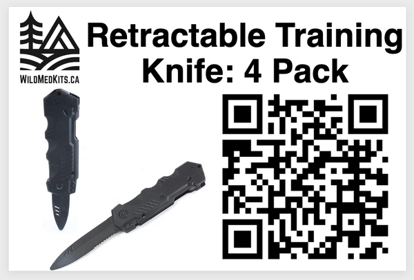Training Retractable Knife: 4 Pack