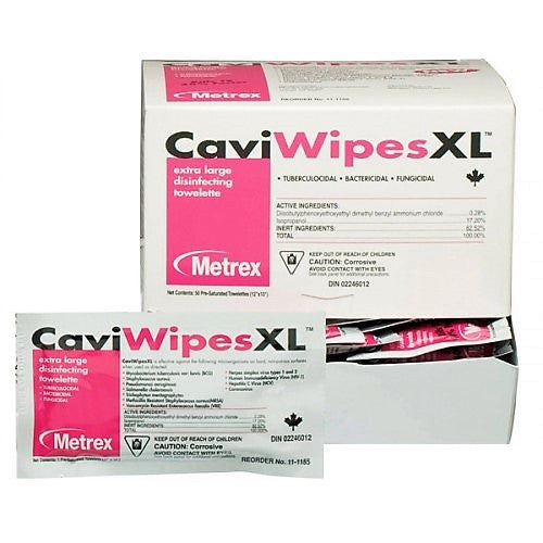 Caviwipes Disinfecting Towlette, Extra large Individually Packed