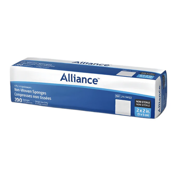 Gauze Pads 2"x2" Non-Sterile Bulk 200 Pack