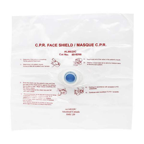 CPR Disposable Face Shield/Mask with One-way Valve