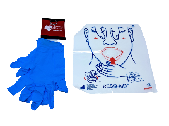 Keychain Pouch-CPR Mask and Gloves