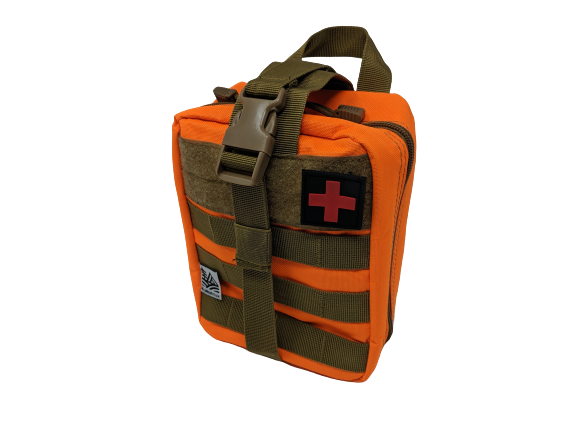 First Aid Molle Pouch- Orange – wildmedkits
