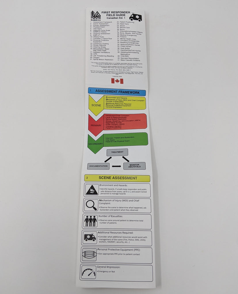 First Responder Field Guide-MADE IN CANADA – wildmedkits