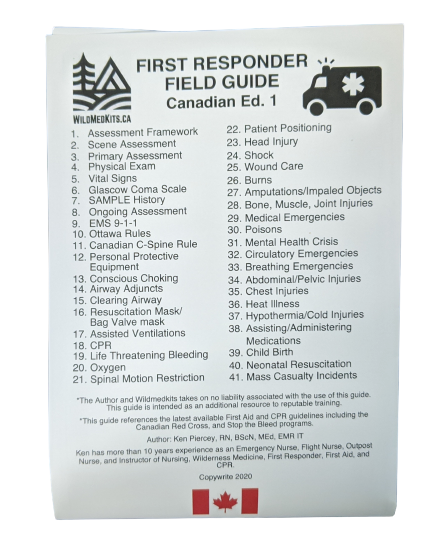 First Responder Field Guide-MADE IN CANADA