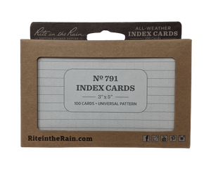 Weatherproof Index Cards-Pack of 100