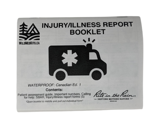 Injury/Illness Report Booklet