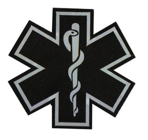 Star of Life Reflective Velcro Patch