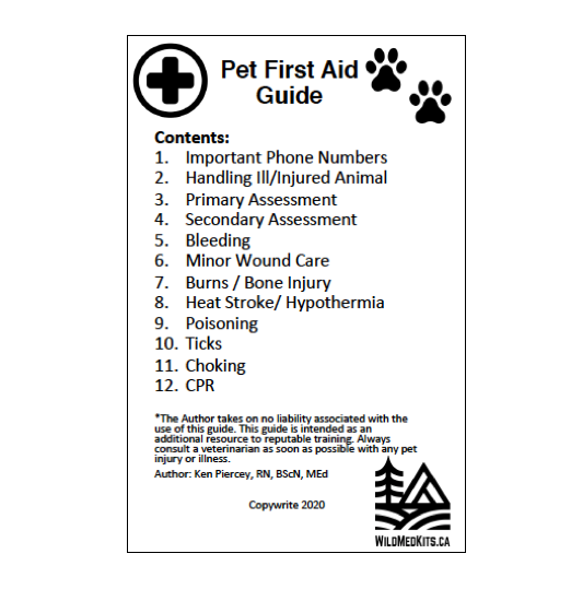 Pet First Aid Pocket Guide