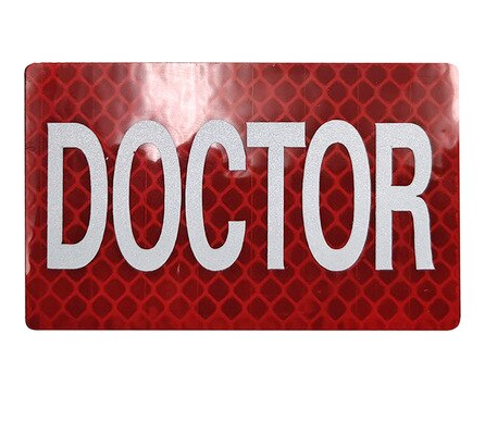 Doctor Reflective Velcro Patch