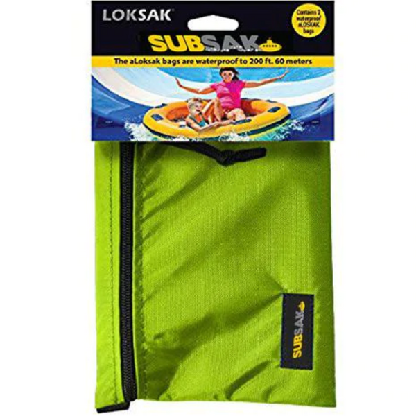 Subsak waist pack with 2 aloksak waterproof bags