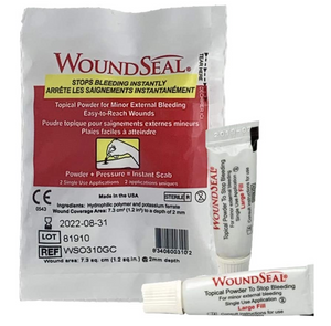 WoundSeal Blood Clotting Topical Powder: 2 tubes/pack