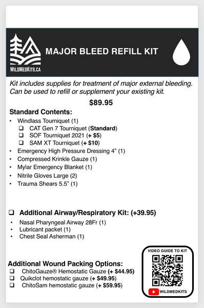 Major Bleed Refill Kit
