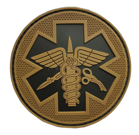 Tactical Medical Velcro Patch-Dark