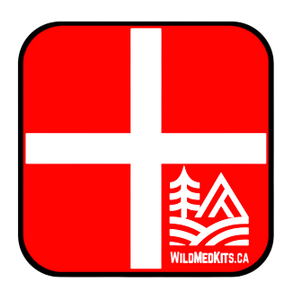 Red/White Cross Sticker