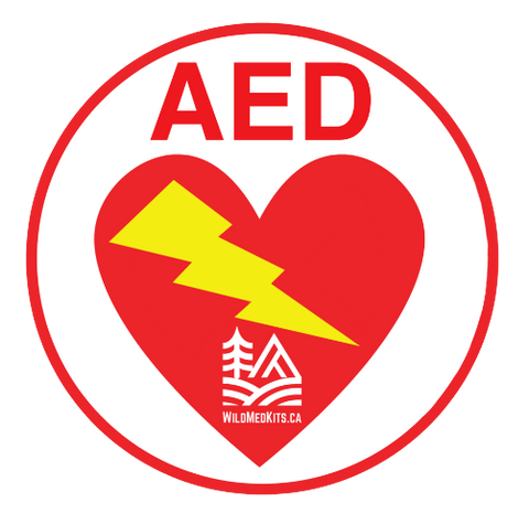 AED Defibrillator Sticker/Label