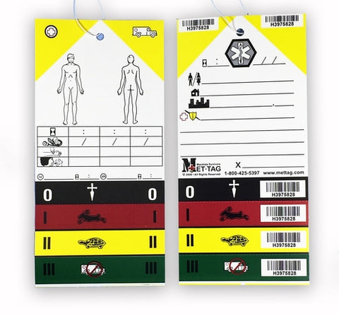 MCI Triage Tags: pack of 50